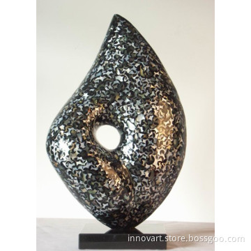 modern abstract shell statue art